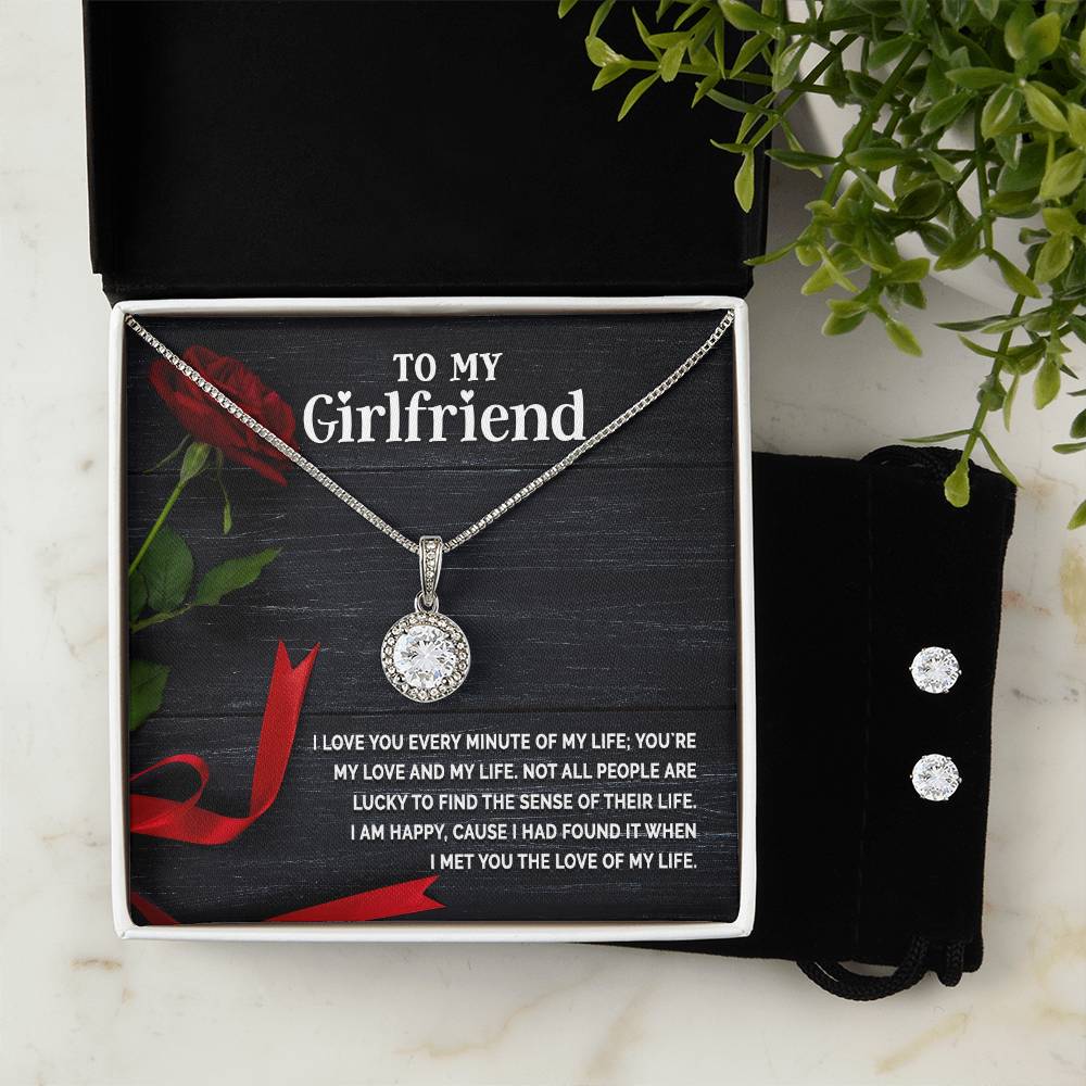 Eternal Hope Necklace + Clear CZ Earrings (V-Day Exclusive)
