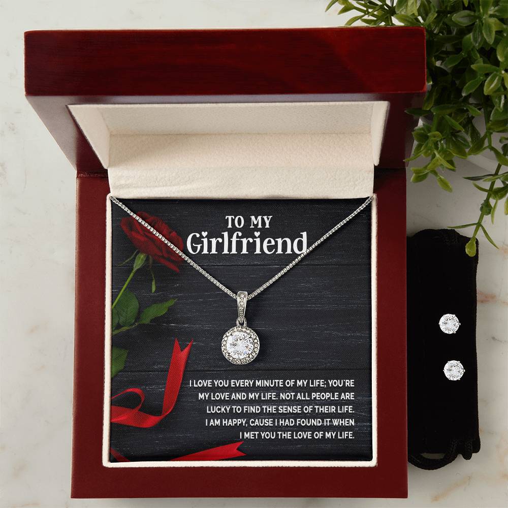 Eternal Hope Necklace + Clear CZ Earrings (V-Day Exclusive)