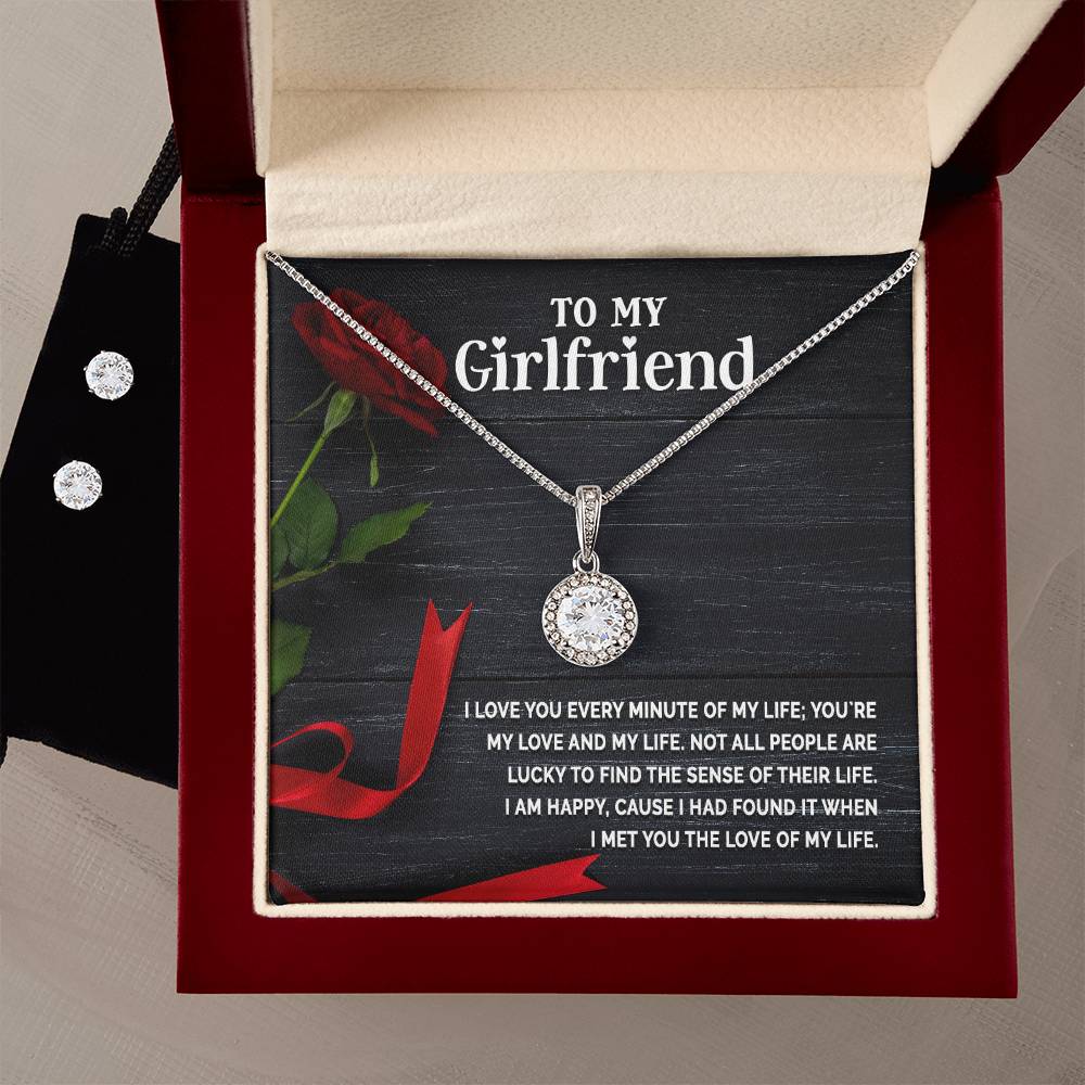 Eternal Hope Necklace + Clear CZ Earrings (V-Day Exclusive)