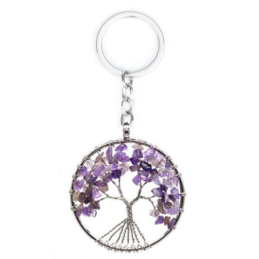 7 Chakra Tree of Life Keychain