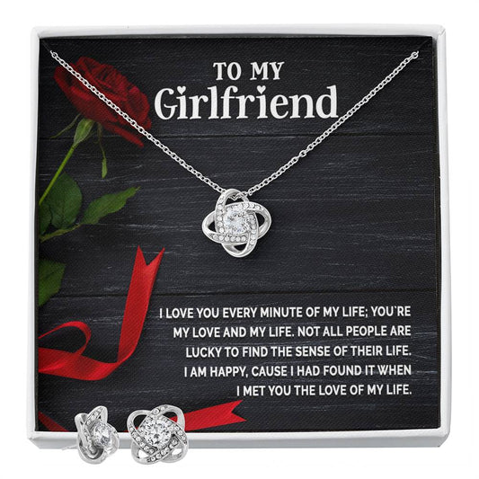 Love Knot Earring & Necklace Set (V-Day Exclusive)