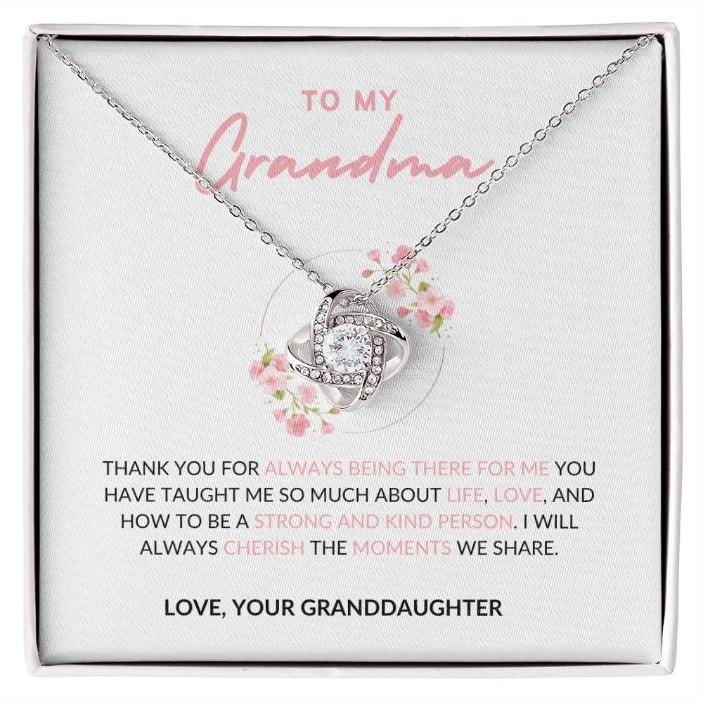 Necklace for Grandma - Love Knot Necklace