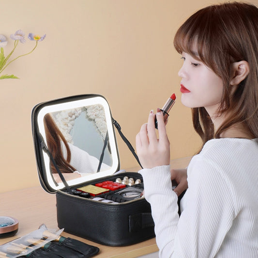 Smart  LED Cosmetic Case with Mirror